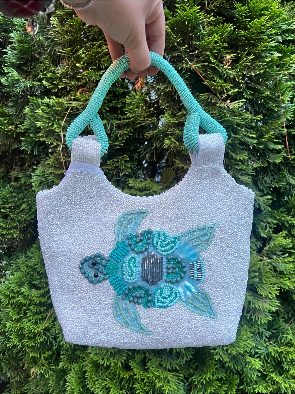 NEW Made In India Beaded Turtle Bag TikTok VIRAL Ocean Summer Nautical